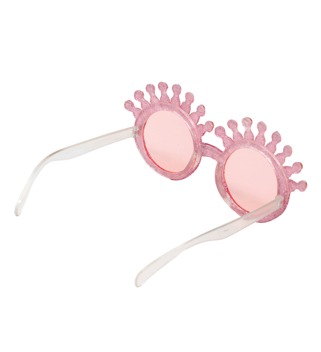 Třpytivé sluneční brýle s korunkami