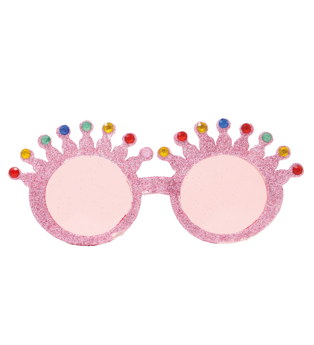 Třpytivé sluneční brýle s korunkami