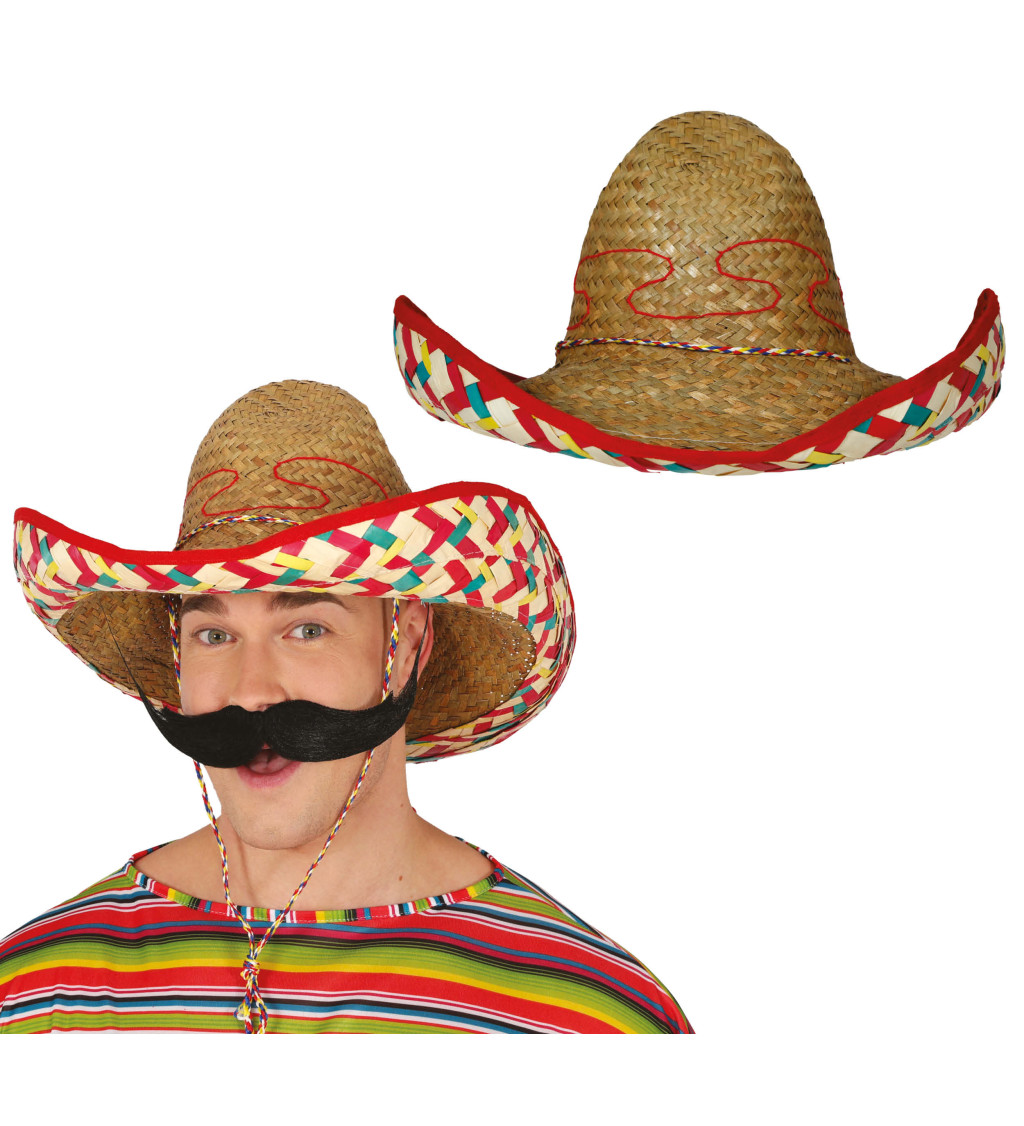 Slaměný klobouk ve stylu Sombrero