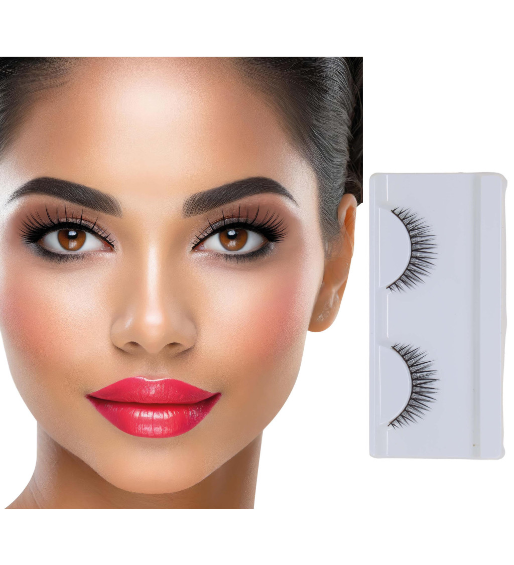 Černé nalepovací řasy