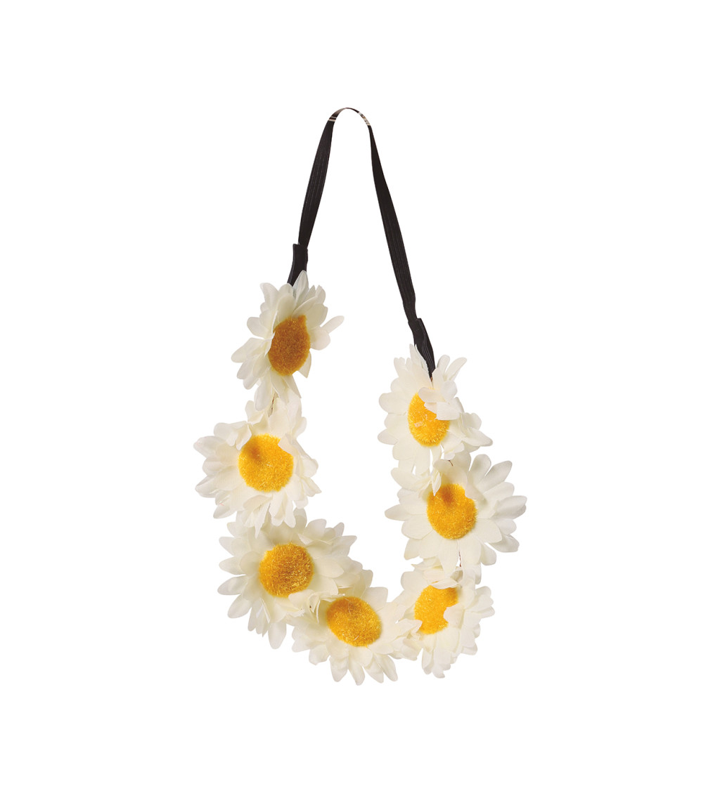 Čelenka z bílých květů