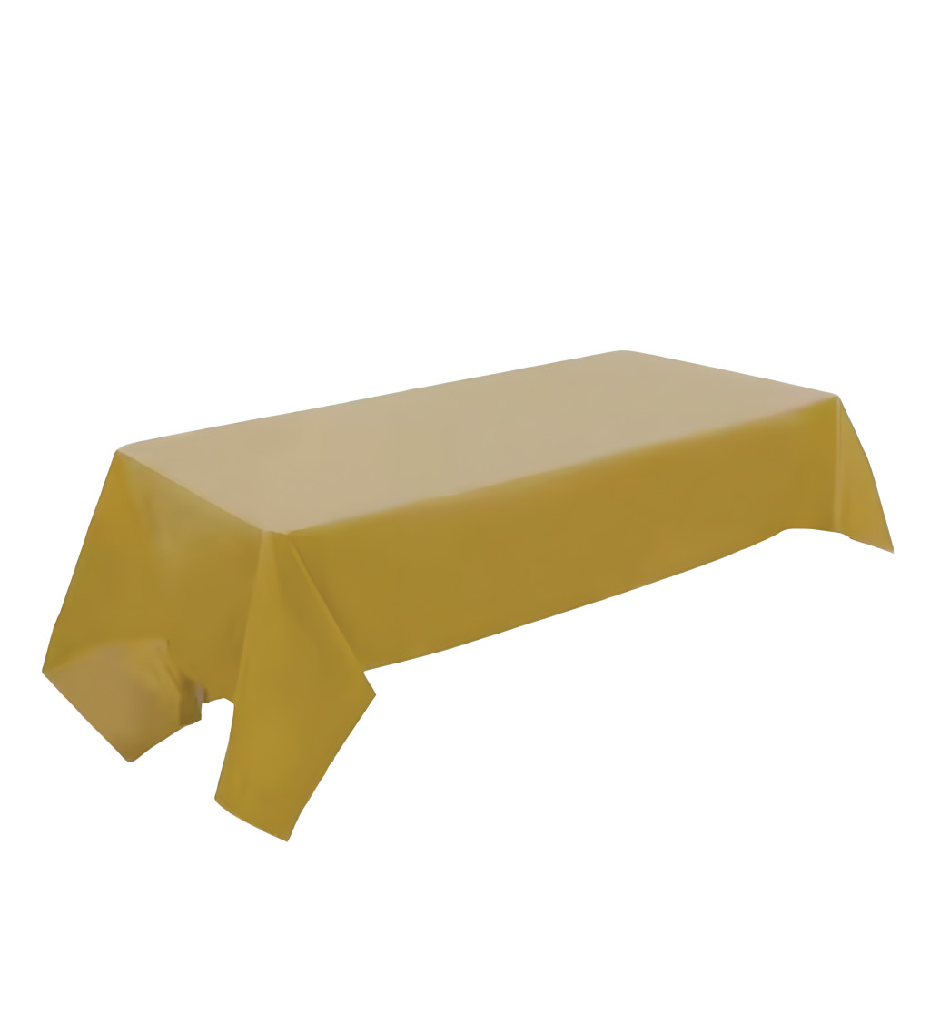 Zlatý plastový ubrus