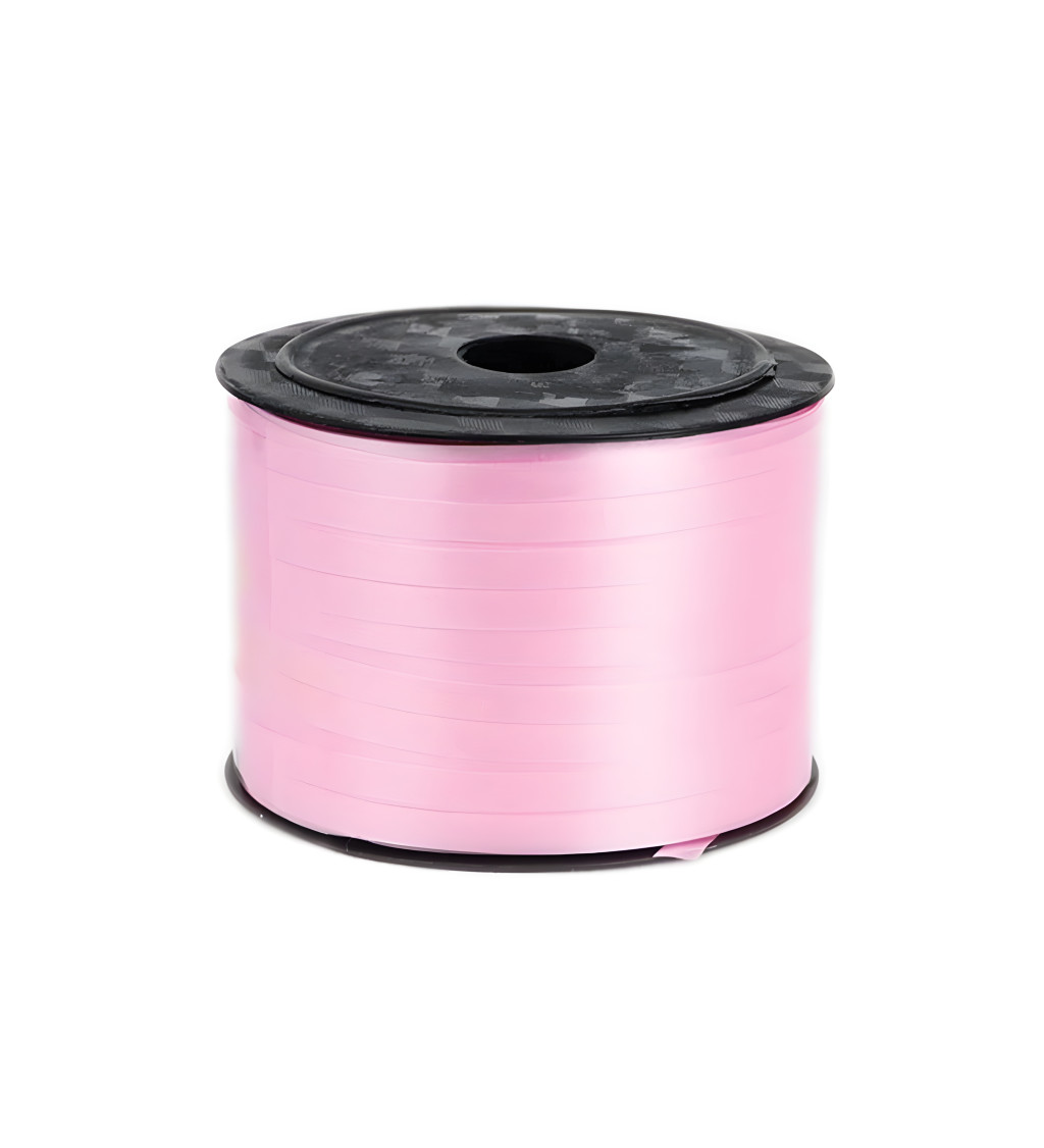 Růžová dekorativní stuha na balónky – malá