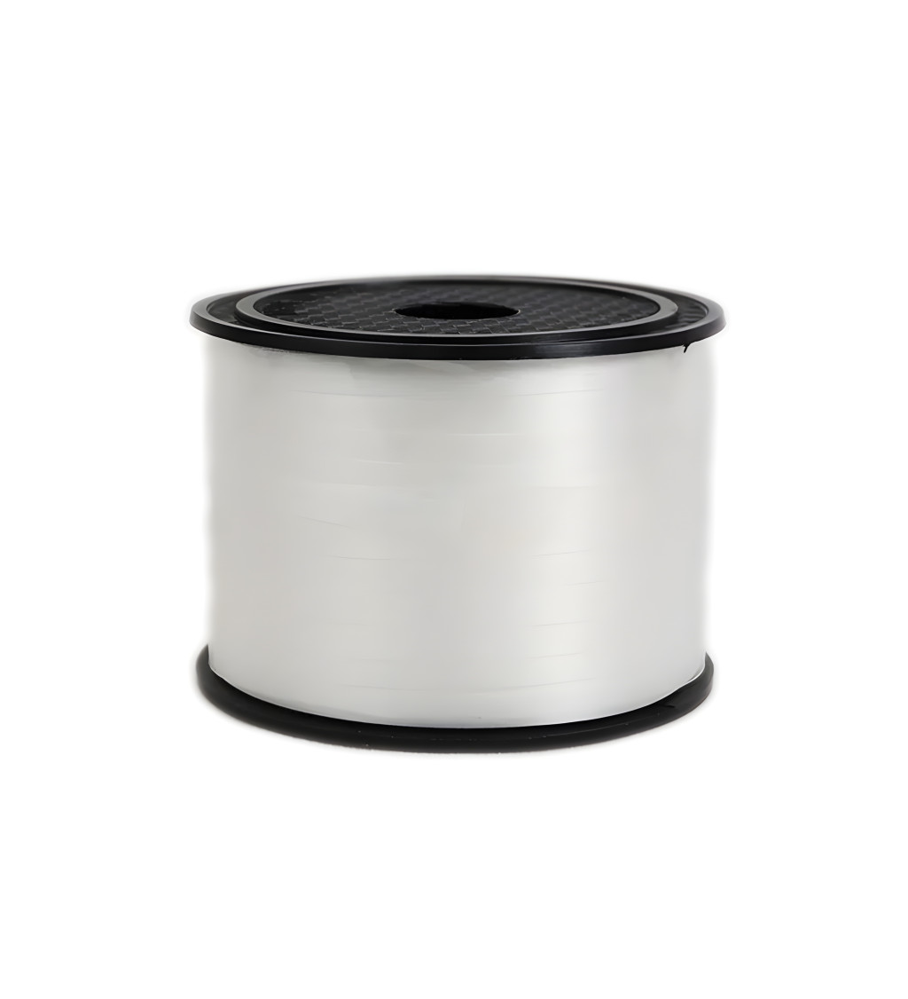 Bílá dekorativní stuha na balónky – malá