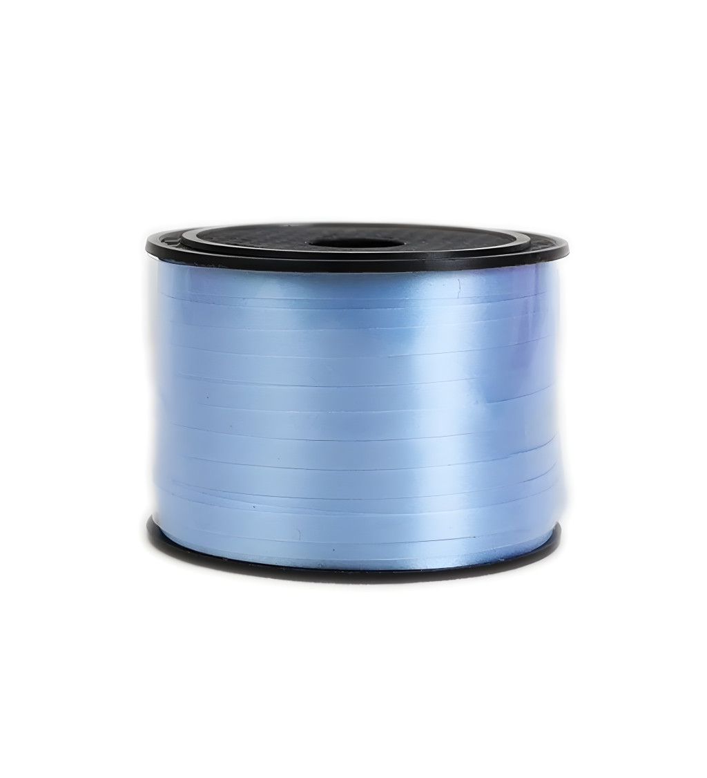 Světle modrá dekorativní stuha na balónky – malá