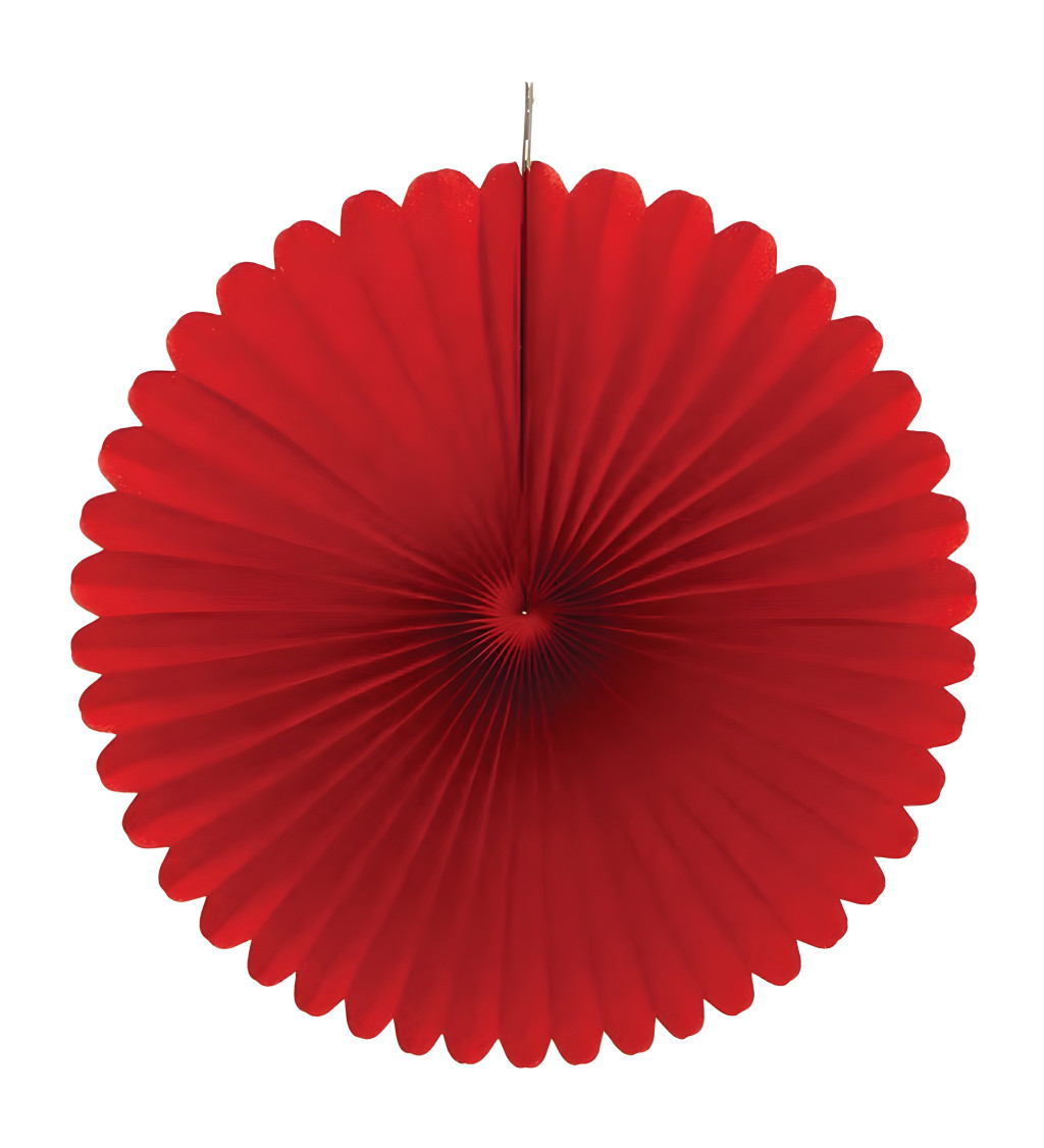 Dekorační rozety: červené, 3 ks