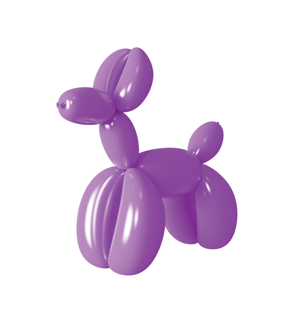Fialové balónky na modelování – 30 ks