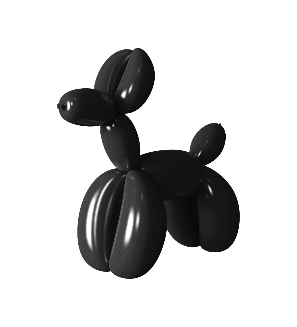 Černé balónky na modelování – 30 ks