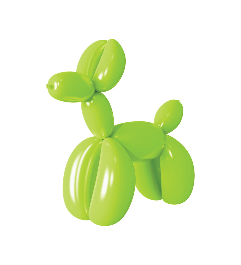 Zelené balónky na modelování – 30 ks