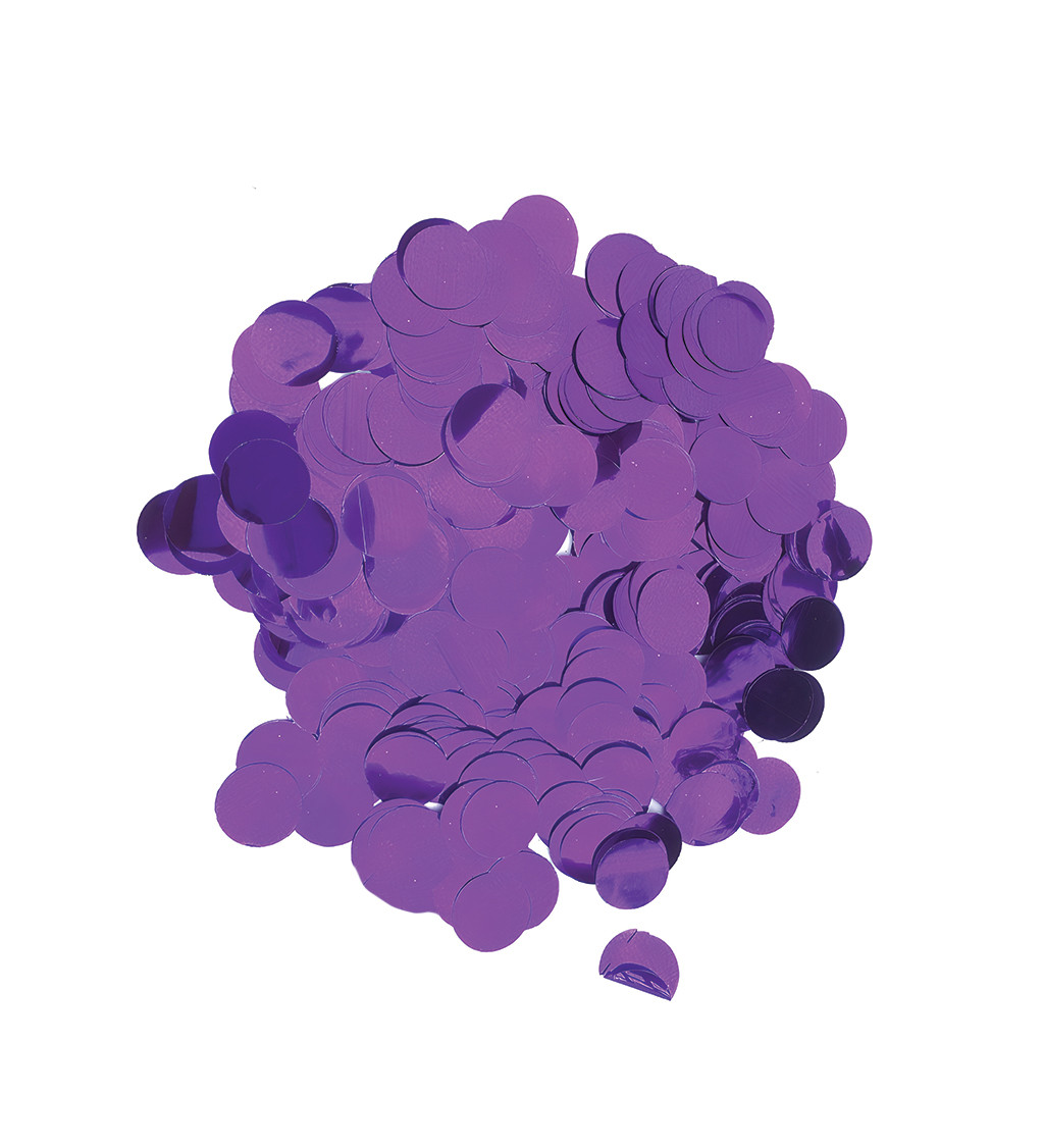 Fialové metalické konfety – 20 g