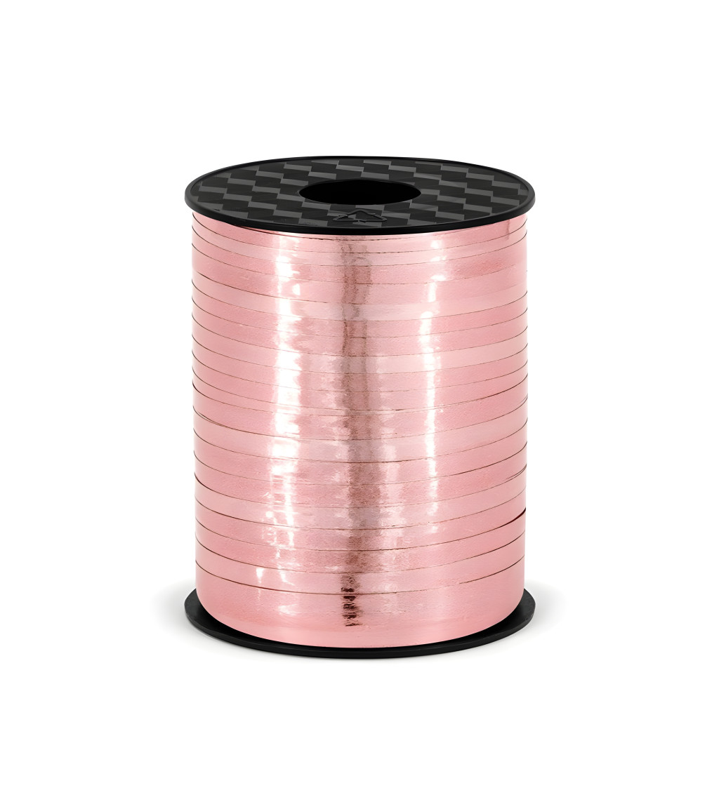 Rosegold dekorativní stuha na balónky