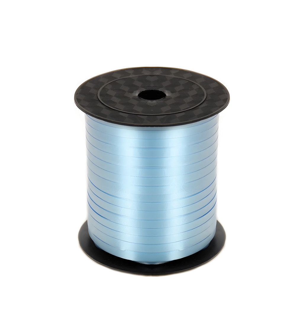 Světle modrá dekorativní stuha na balónky