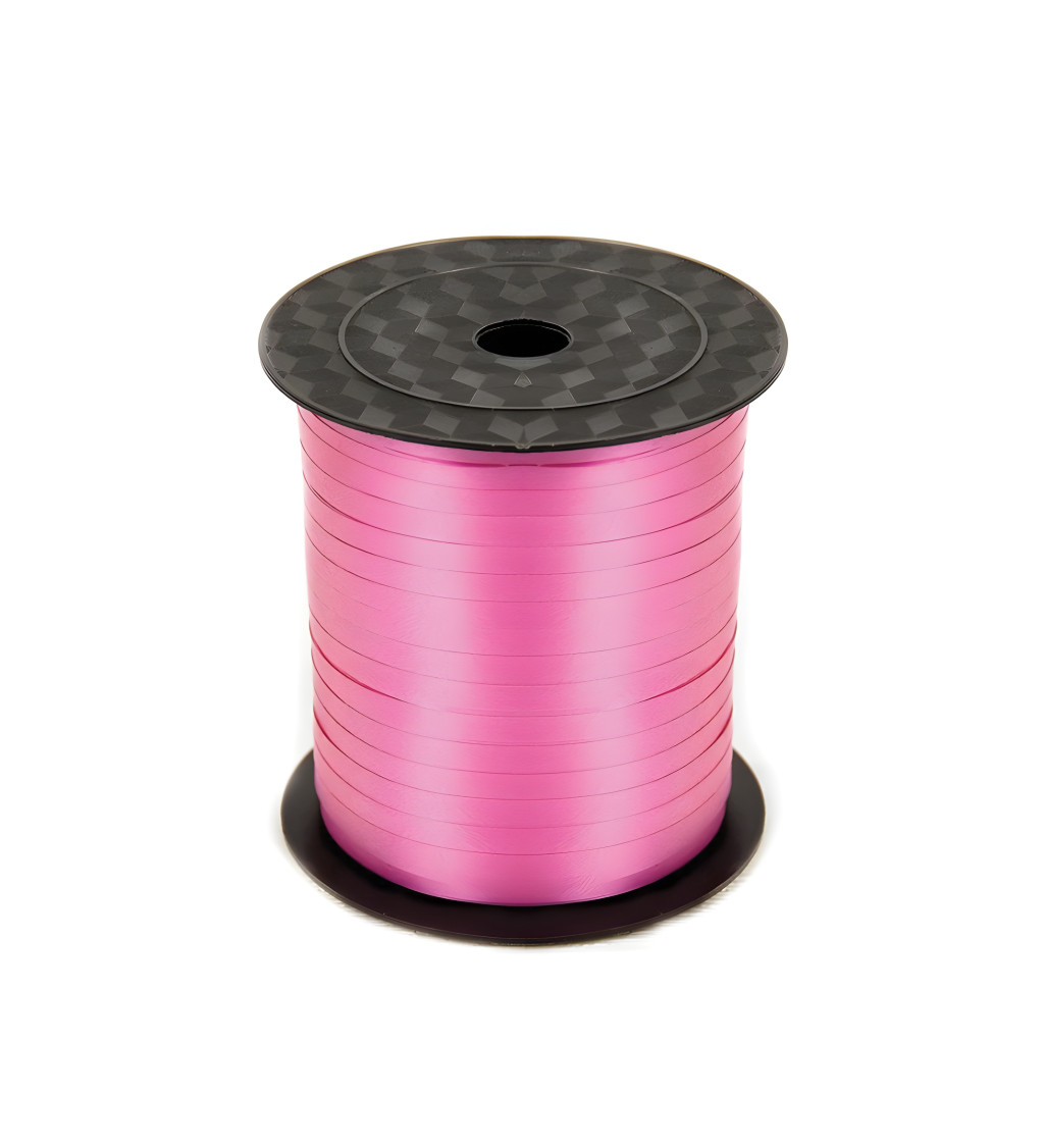 Růžová dekorativní stuha na balónky