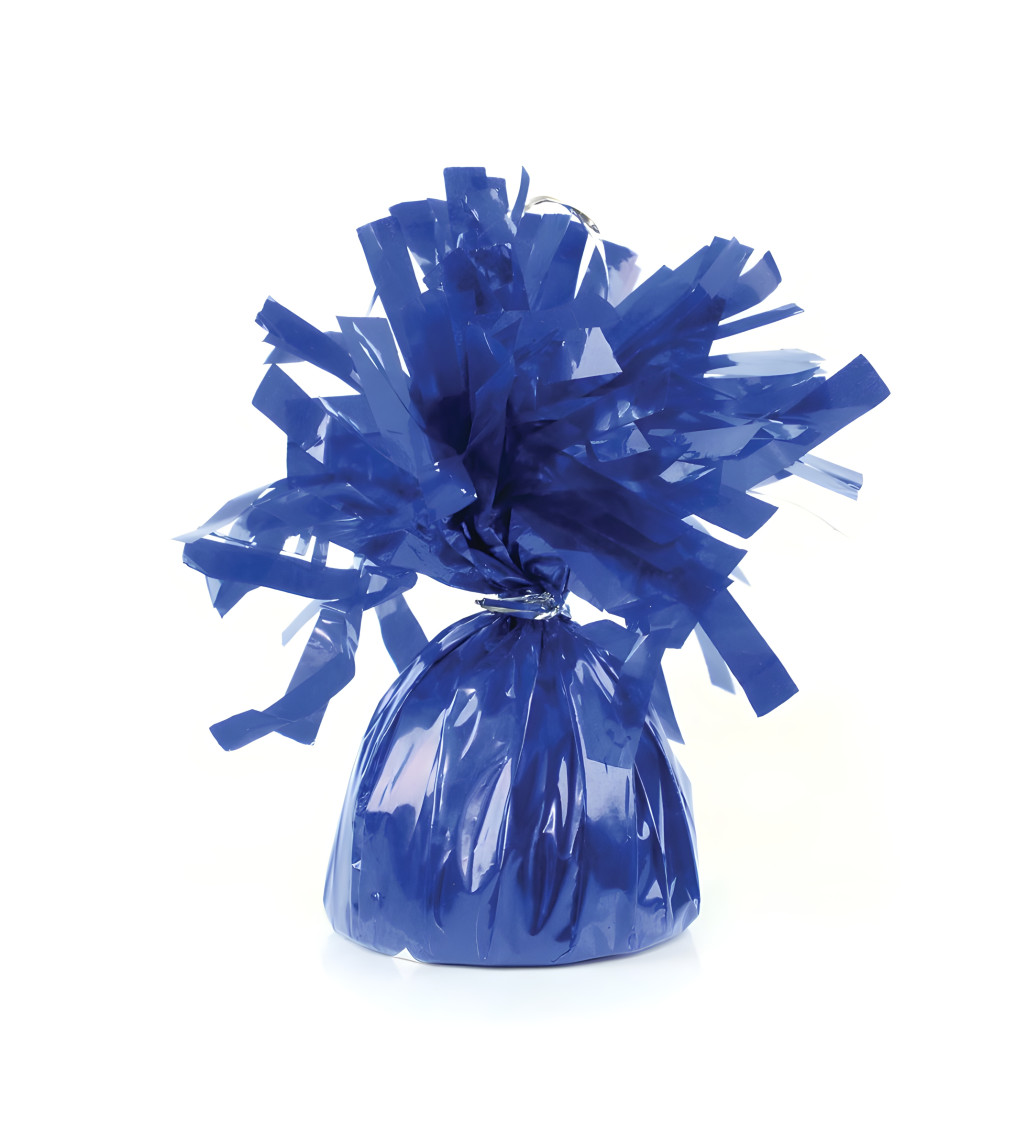 Modré závaží na balónky