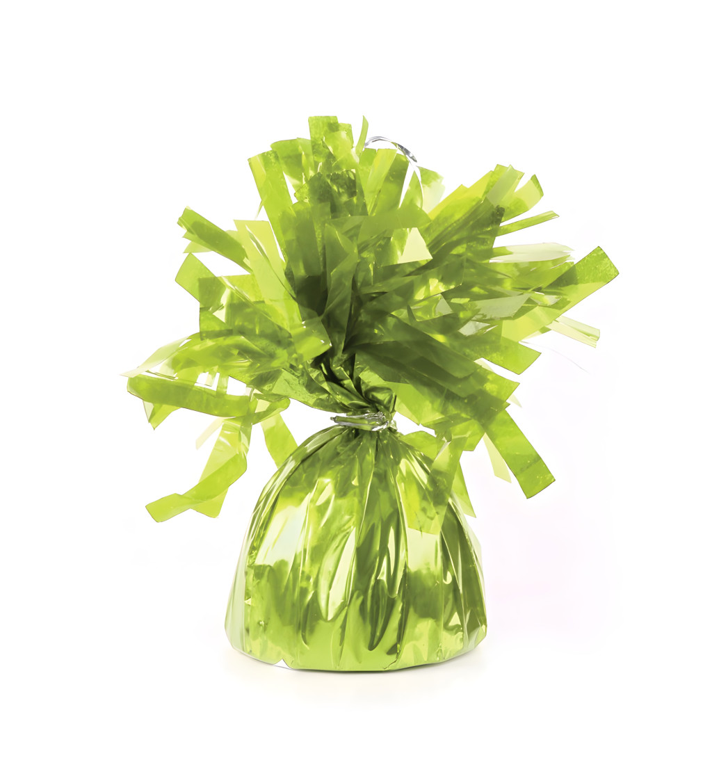 Zelené závaží na balónky