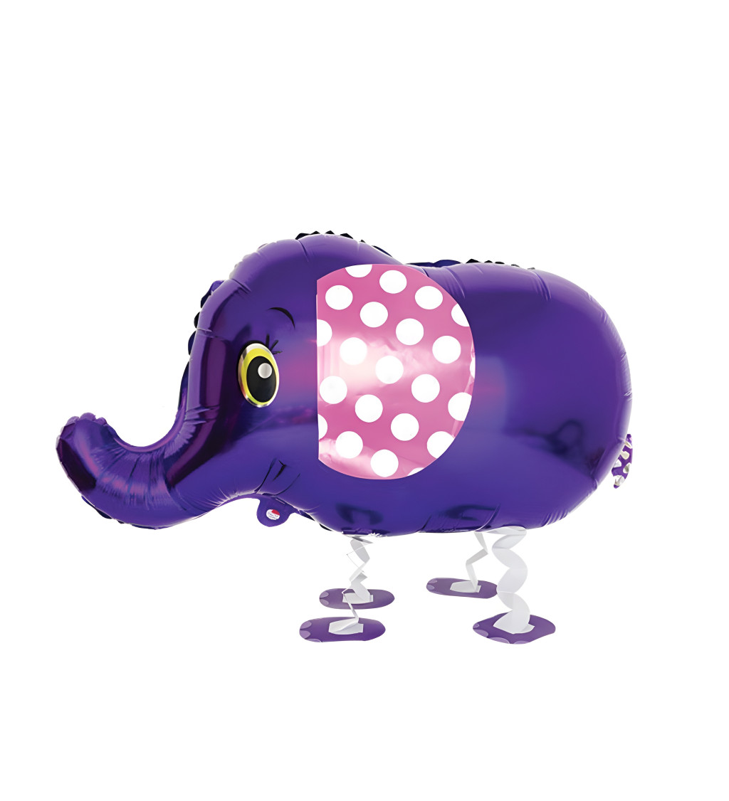 Chodící balónek – fialový slon