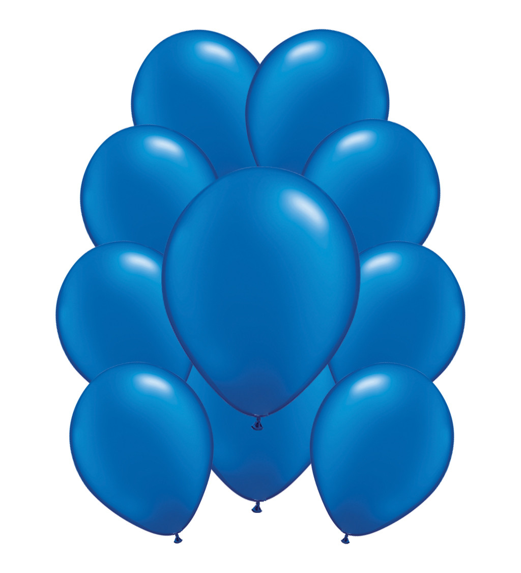 Tmavě modré pastelové latexové balónky – 10 ks