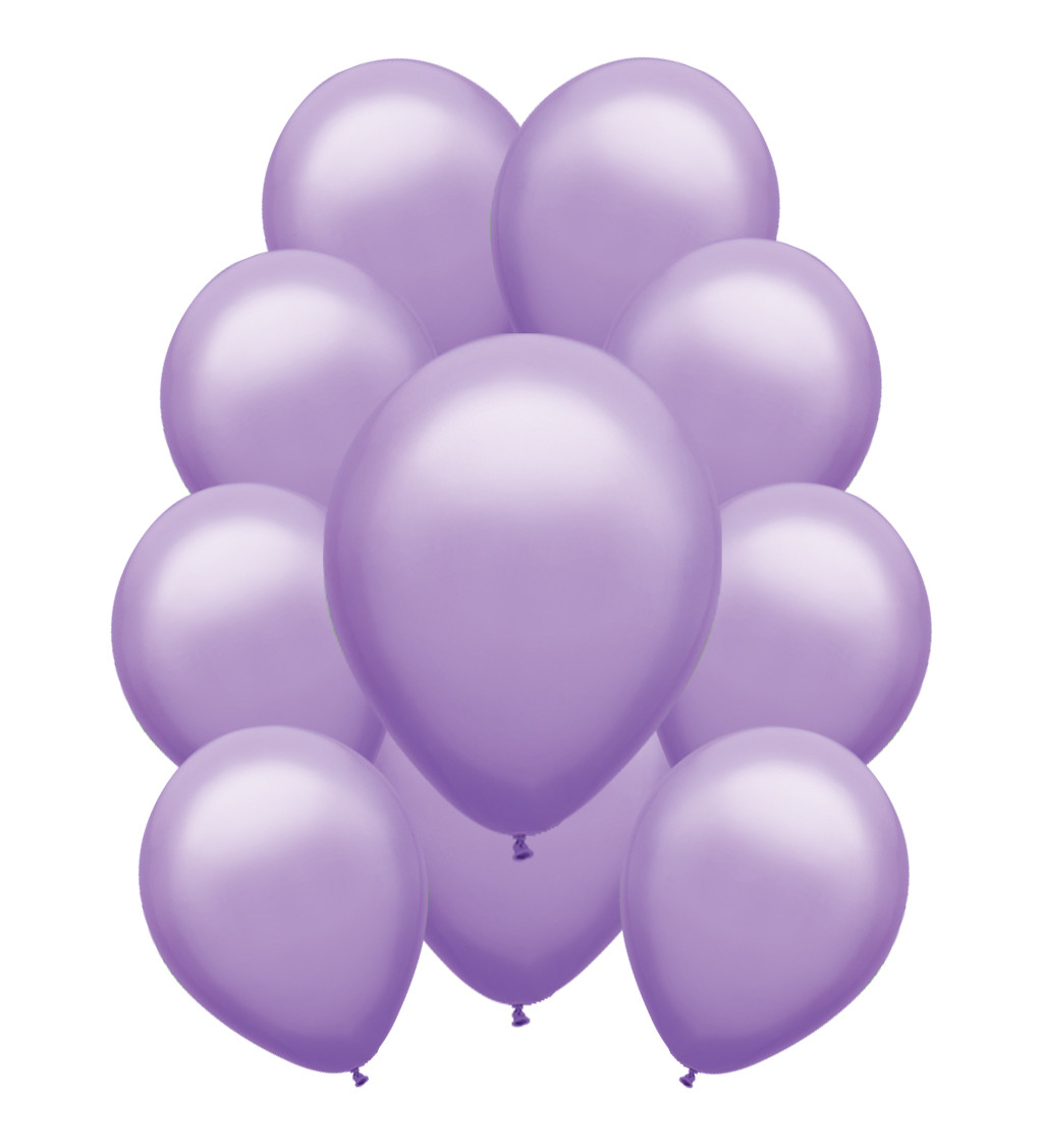 Světle fialové pastelové latexové balónky – 10 ks