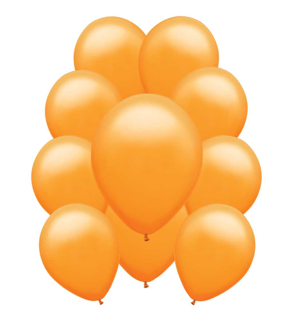 Oranžové pastelové latexové balónky – 10 ks
