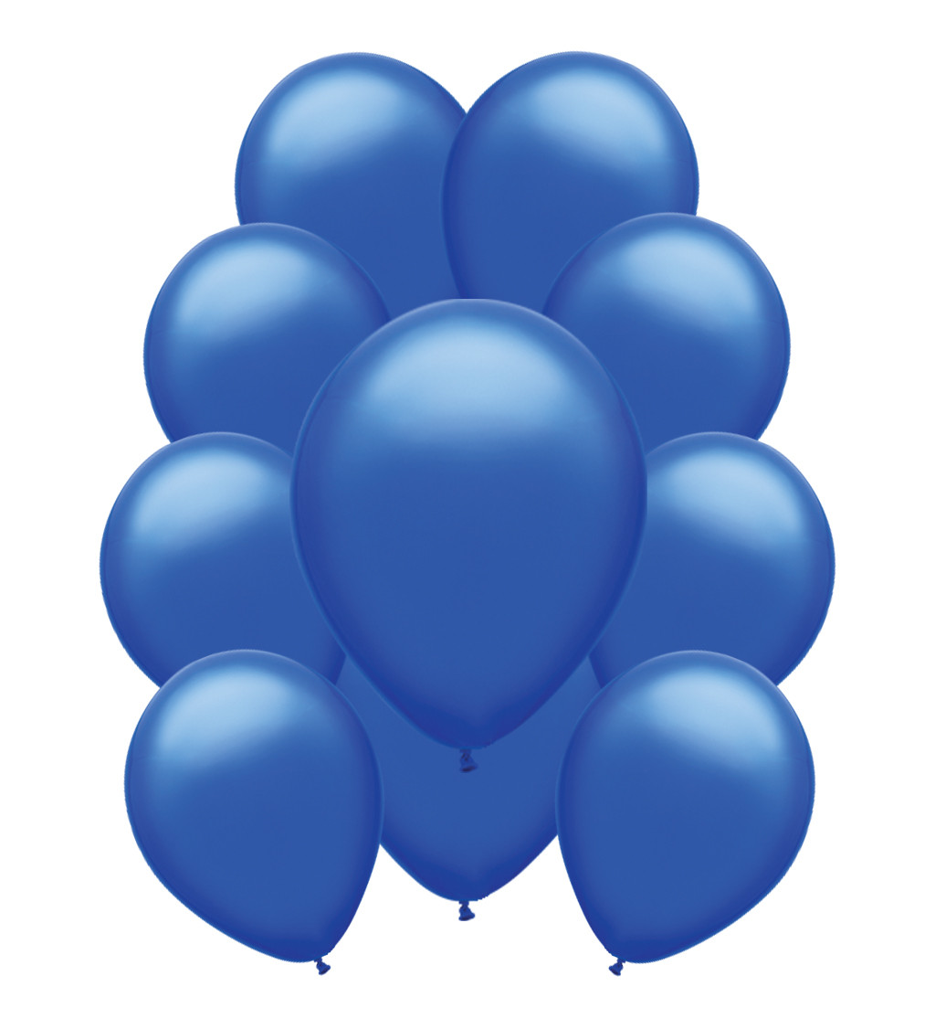 Tmavě modré pastelové latexové balónky – 10 ks