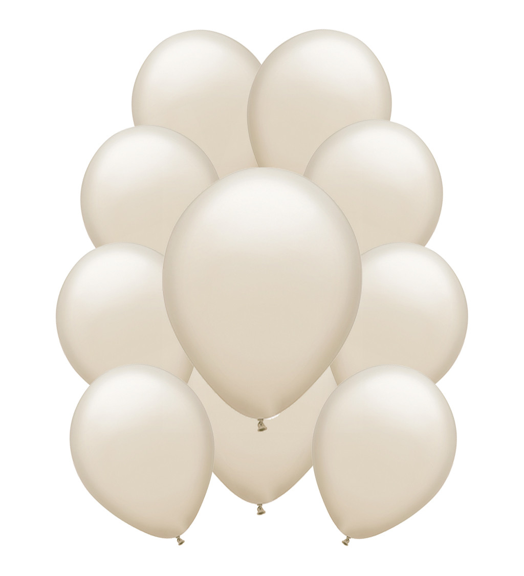 Písečné metalické latexové balónky – 10 ks
