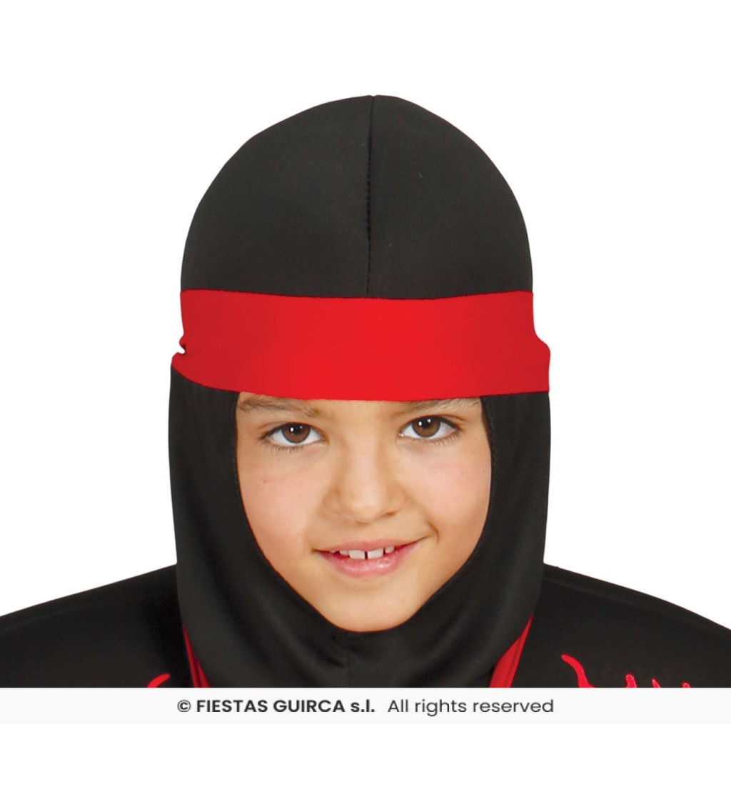 Dětský kostým Ninja: Overal, přehoz a doplňky