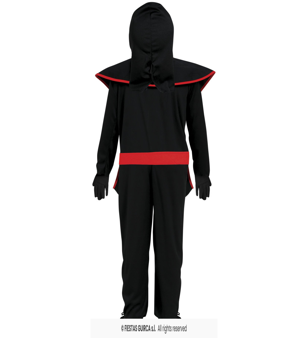 Dětský kostým Ninja: Overal, přehoz a doplňky