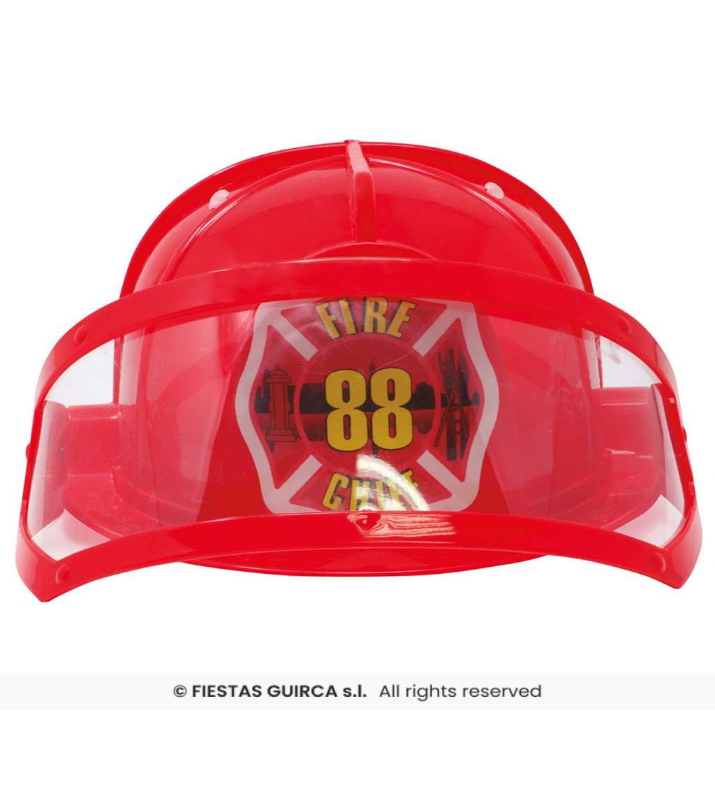 Hasičská přilba v americkém stylu