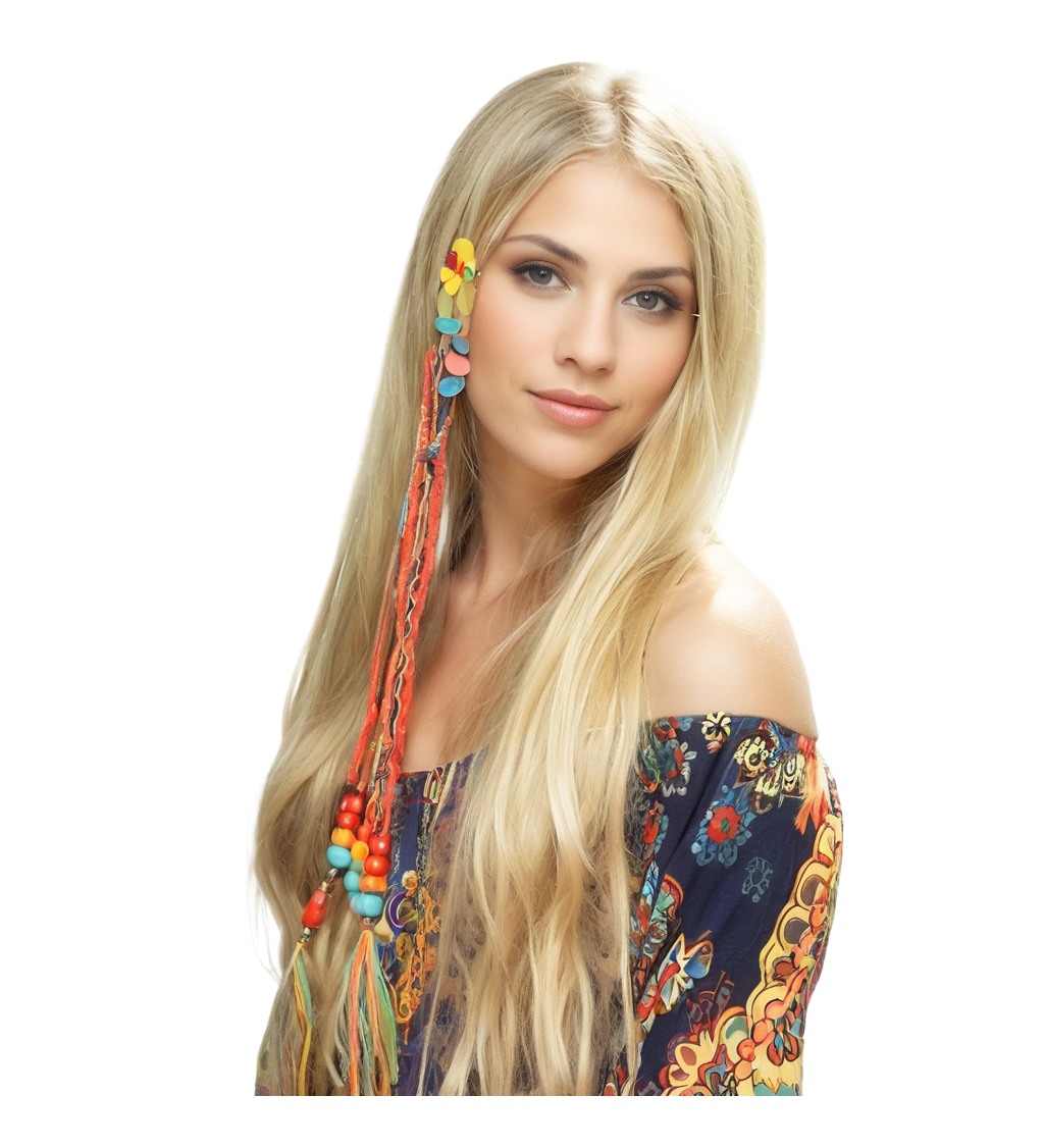 Dámská paruka Hippie 80s