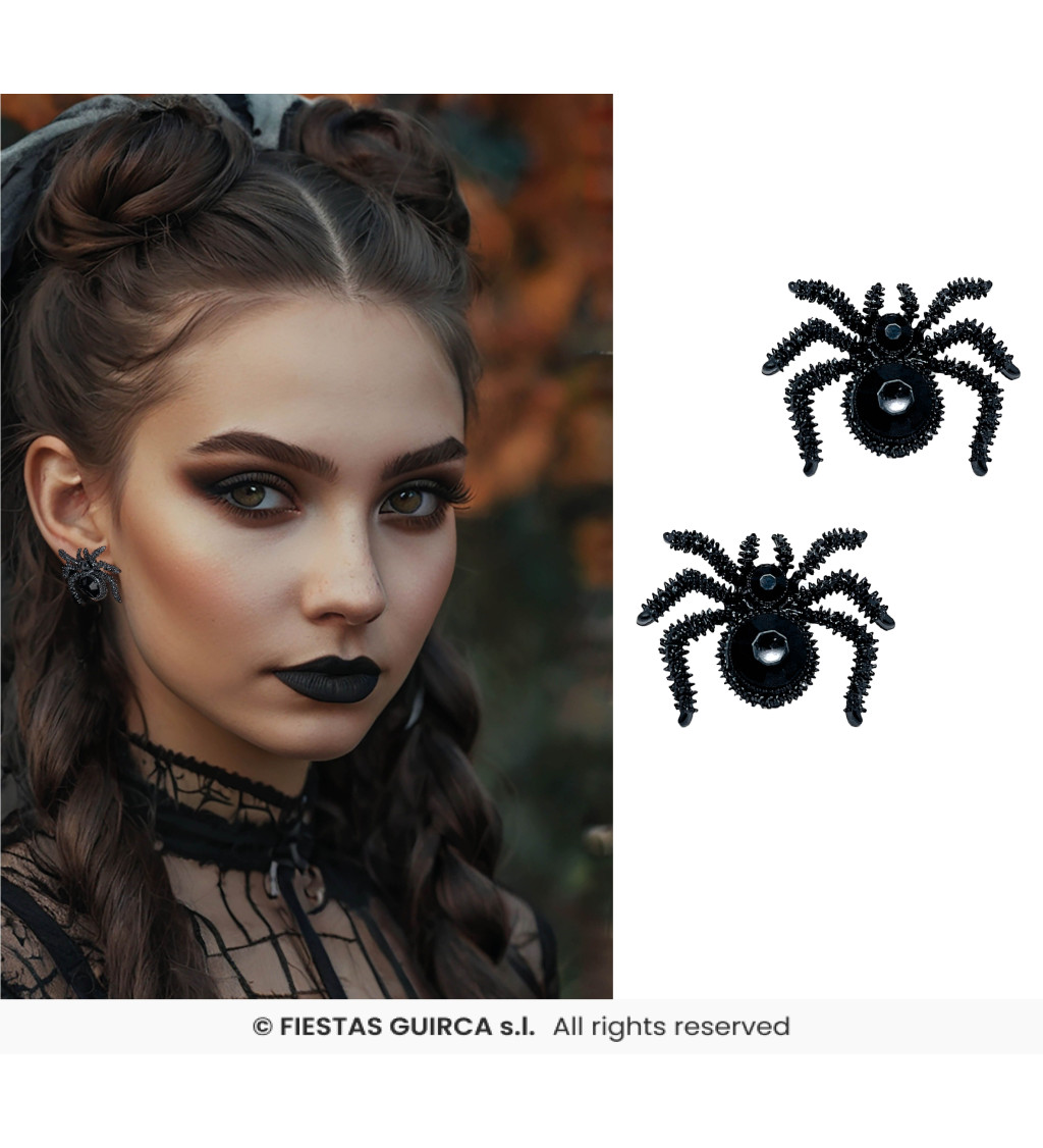 Gotické náušnice – pavoučci