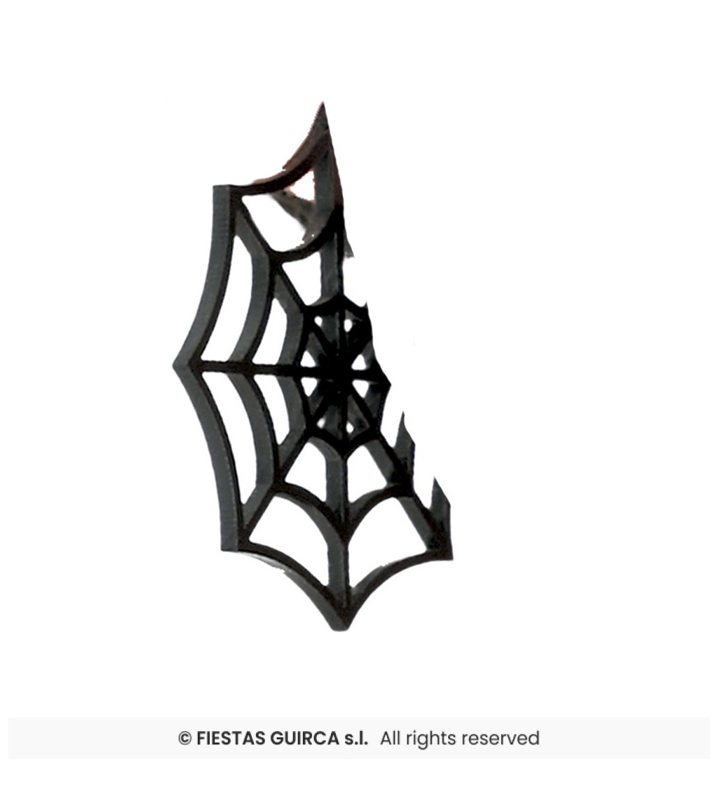 Gotické náušnice – černé pavučinky