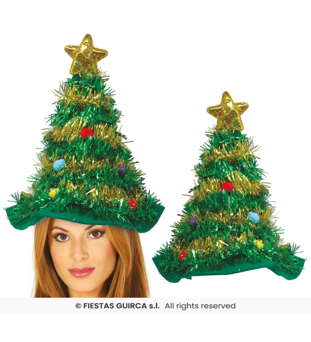 Vánoční čepice – stromeček