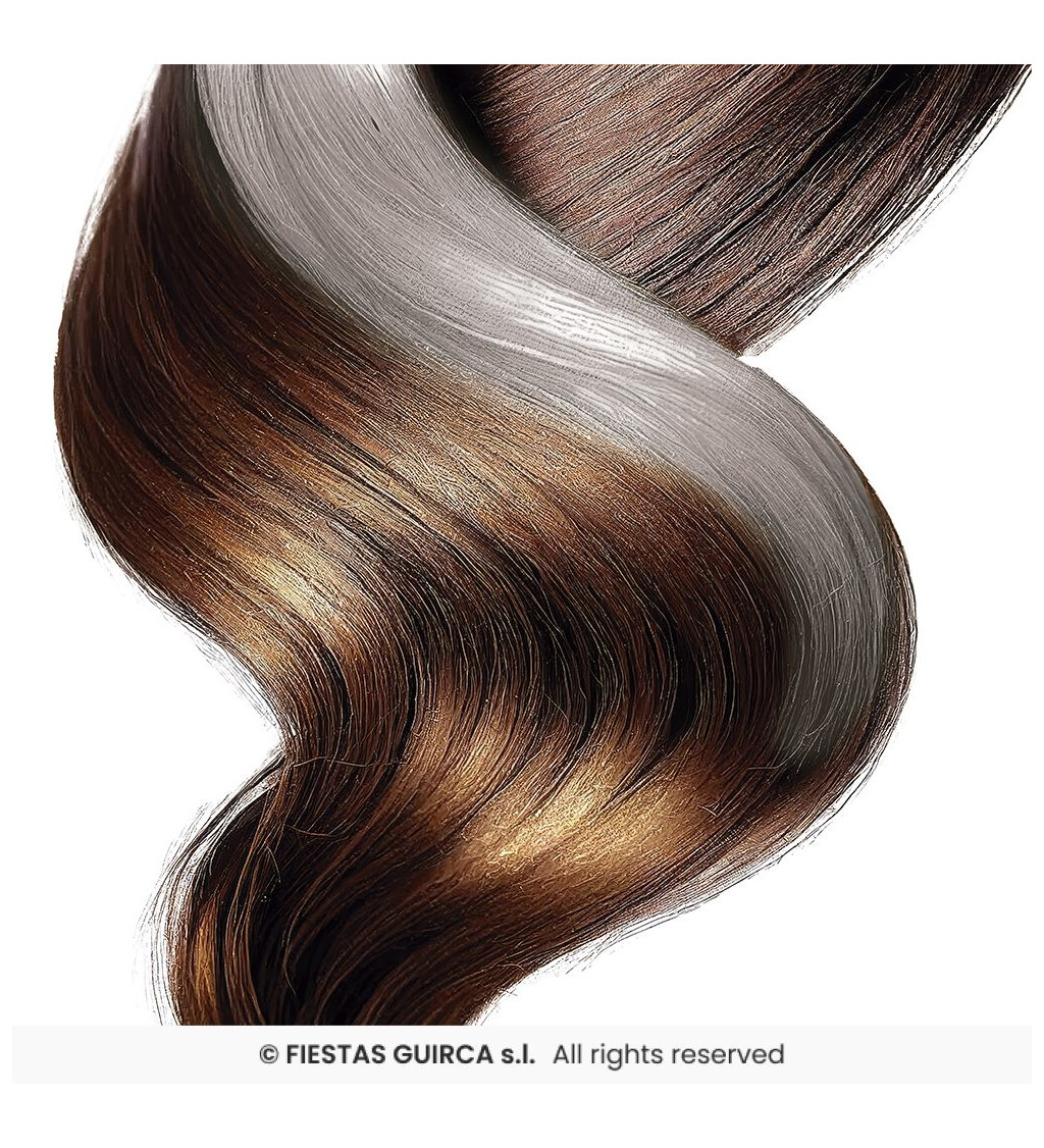 Sprej na vlasy s metalickým leskem – stříbrný