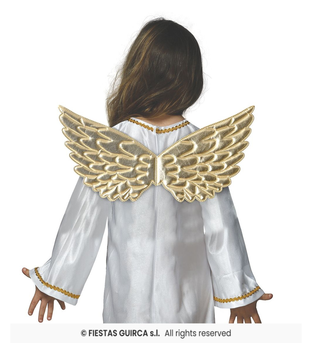 Zlatá křídla pro andělský vzhled
