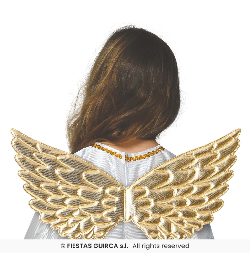 Zlatá křídla pro andělský vzhled