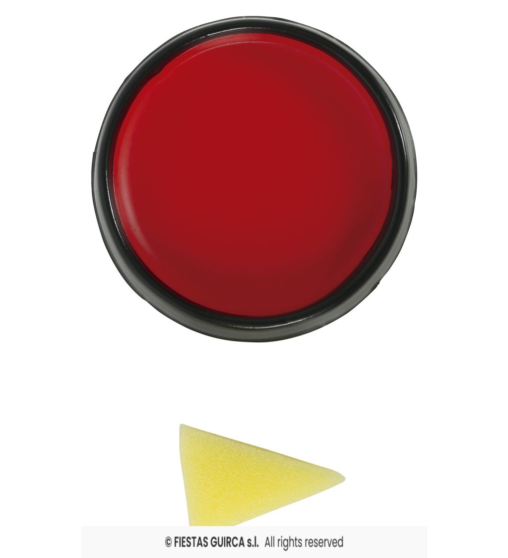 Červená barva na obličej