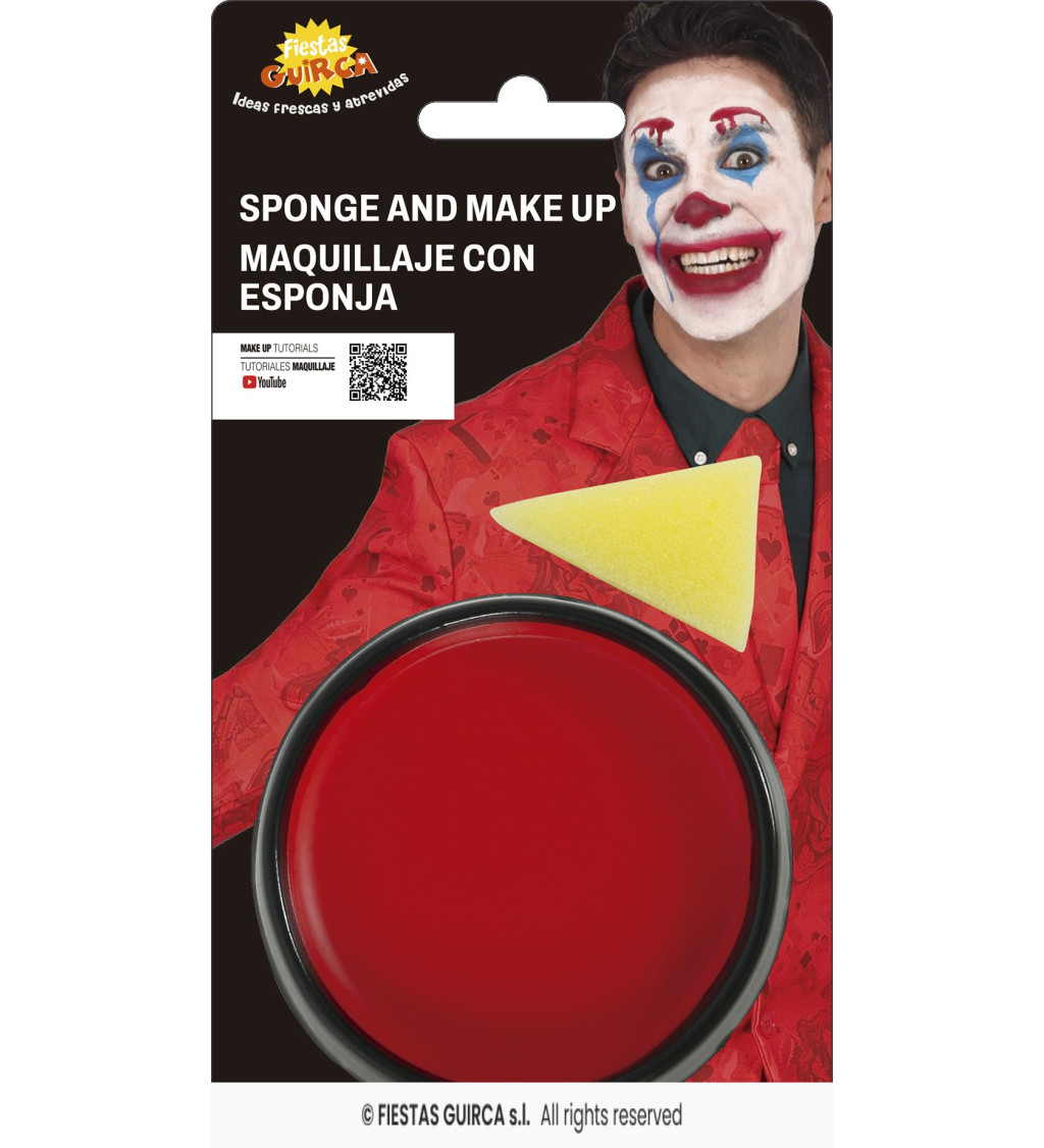 Červená barva na obličej