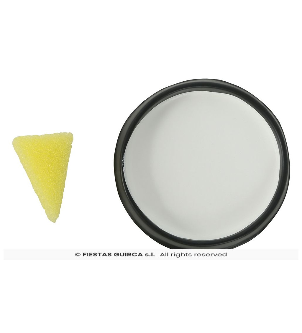 Houbičkový make-up – bílý