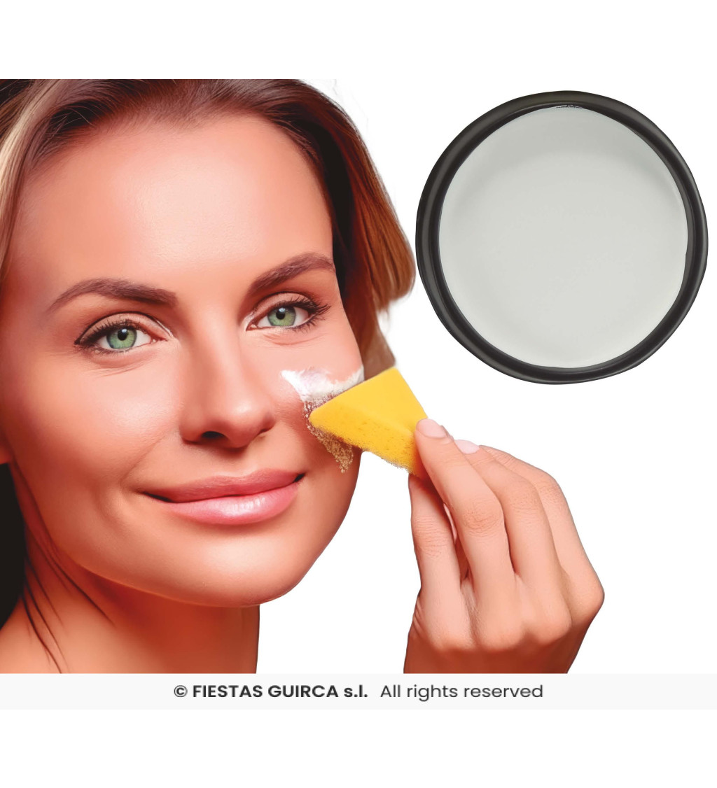 Houbičkový make-up – bílý