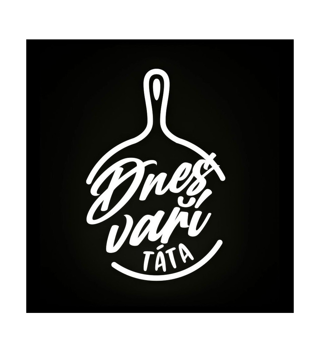 Černá zástěra Dnes vaří táta