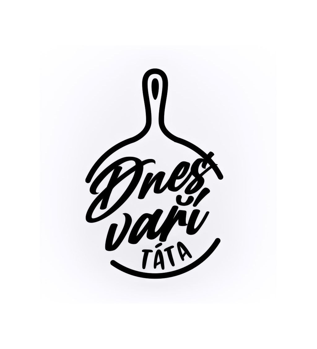 Zástěra bílá Dnes vaří táta