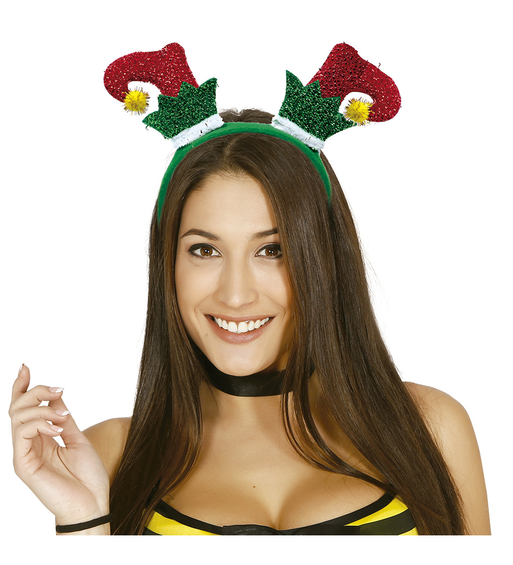 Čelenka se zimními elfími botami