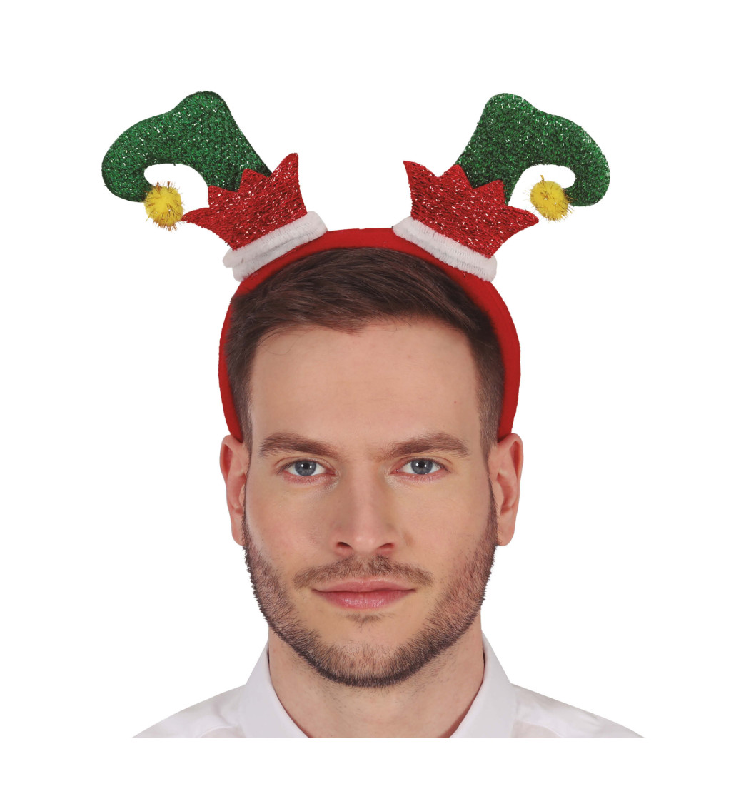 Čelenka se zimními elfími botami