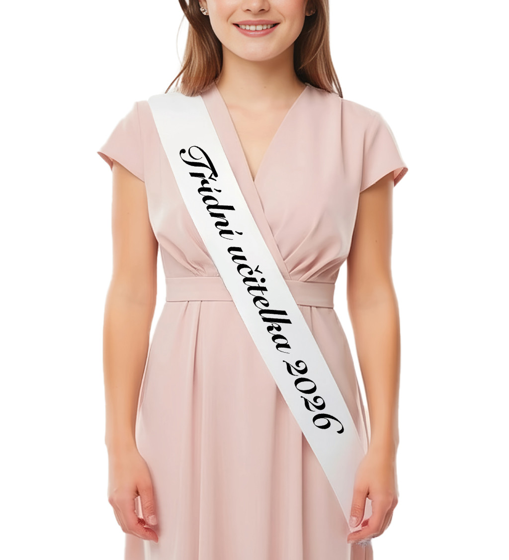 Šerpa s nápisem „Třídní učitelka 2026“