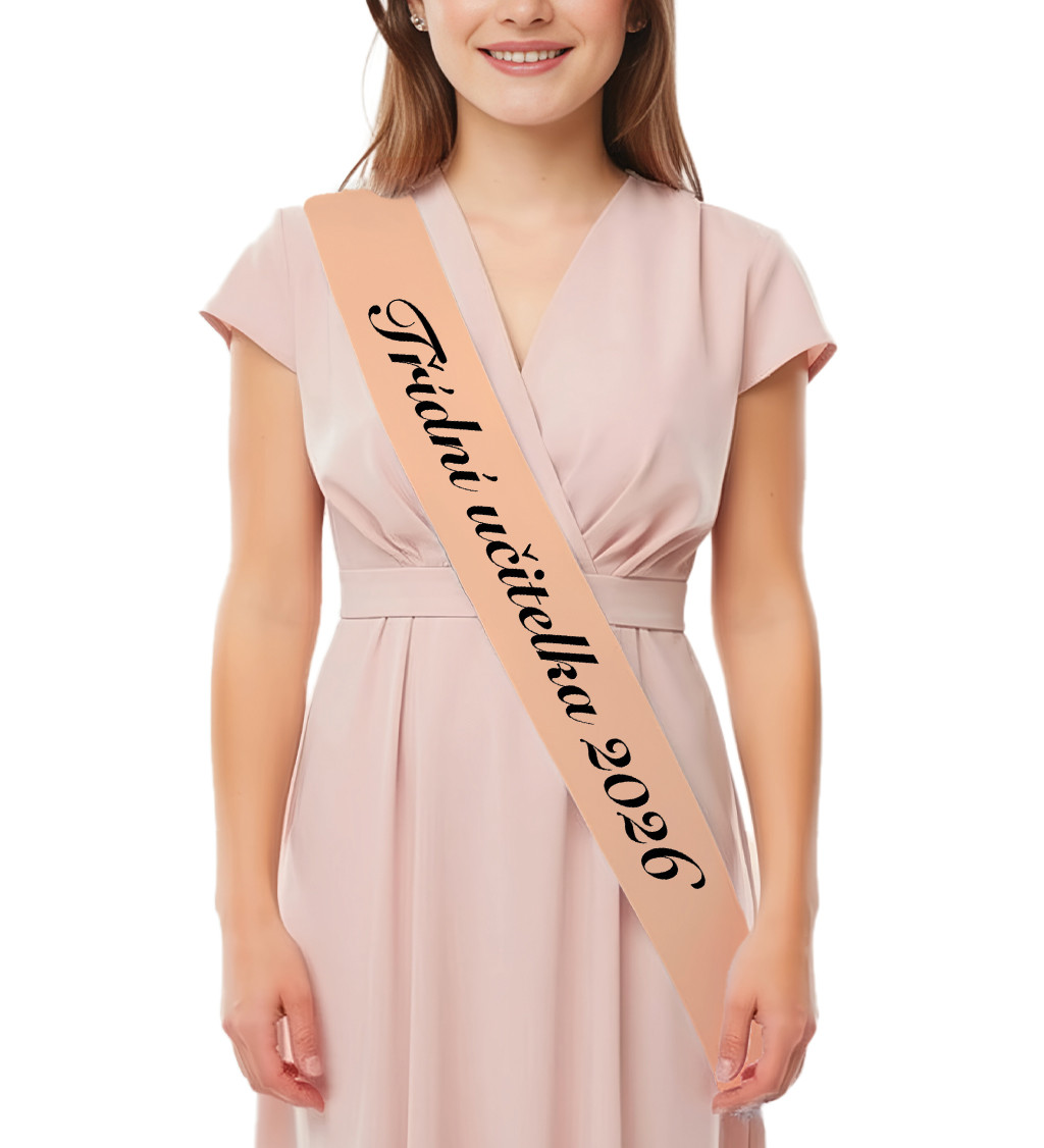 Šerpa s nápisem „Třídní učitelka 2026“