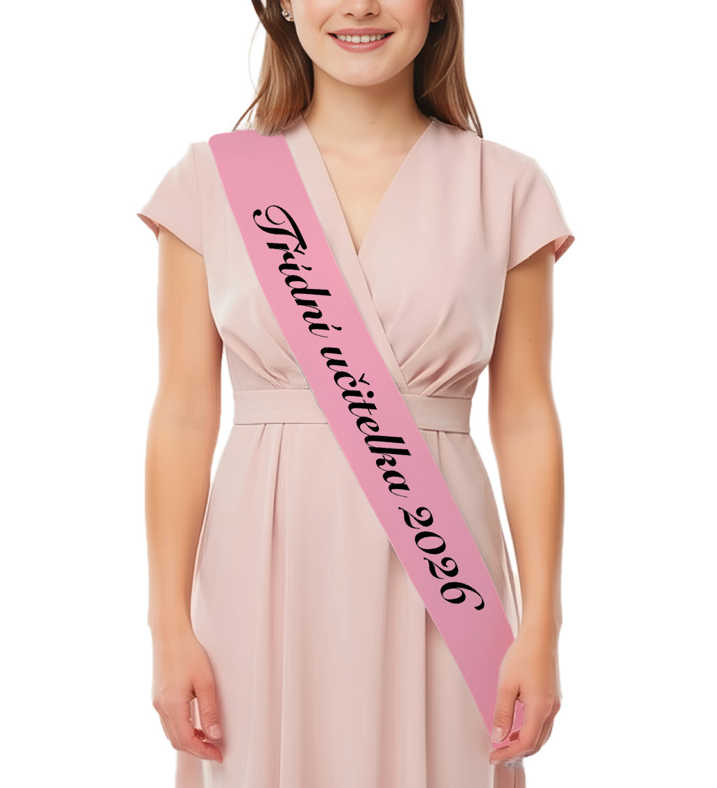 Šerpa s nápisem „Třídní učitelka 2026“