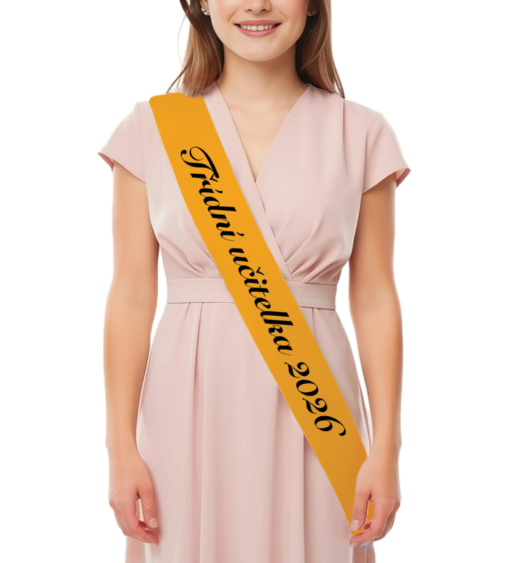 Šerpa s nápisem „Třídní učitelka 2026“