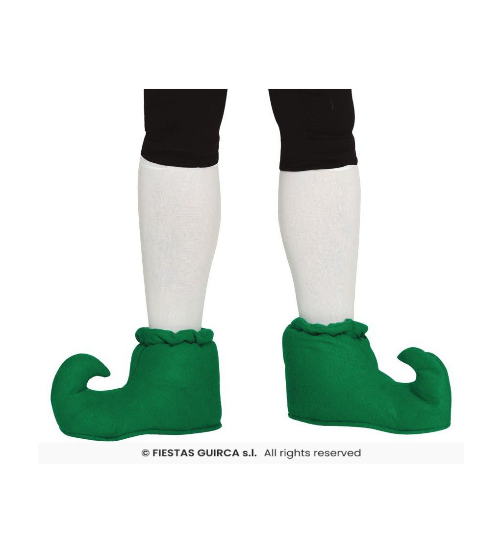 Elfí boty – zelené, univerzální velikost