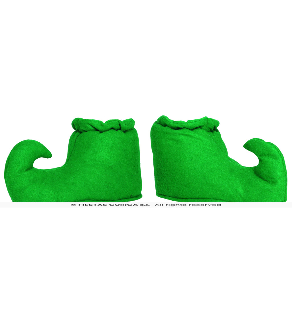 Elfí boty – zelené, univerzální velikost