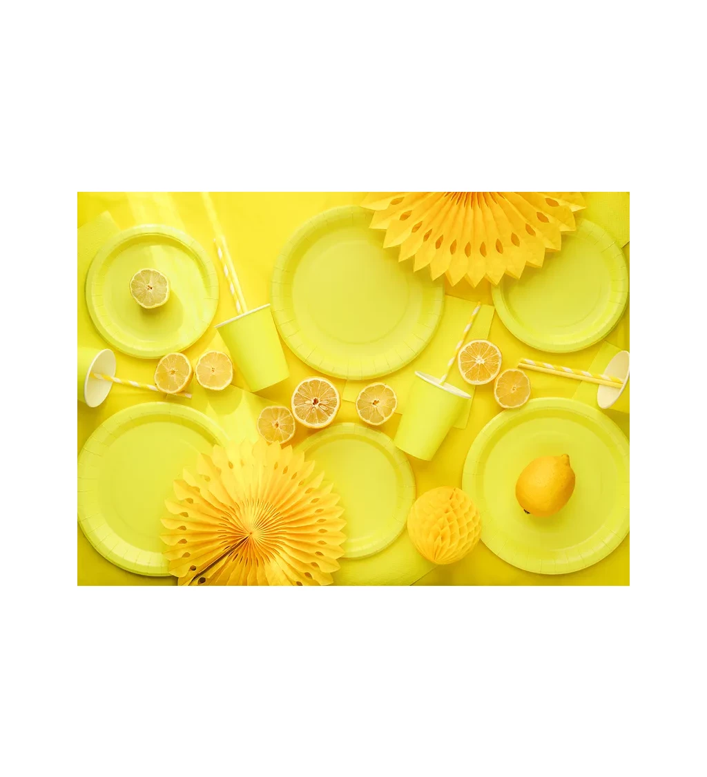 Papírové kelímky žluté